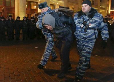 دستگیری معترضان در مسکو و سن پترزبورگ پس از محکومیت ناوالنی به زندان