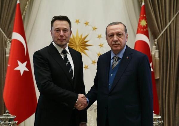 اردوغان از ایلان ماسک خواست در ترکیه کارخانه تسلا را تاسیس کند!